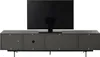 home24 Tv-Lowboard - Echtholzfurnier - Walnuss / Anthrazit Produktbild-Vorschau 5
