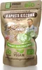A bag of sauerkraut with an illustration of a farm and a man. Produktbild-Vorschau