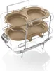 A baking accessory with multiple circular molds stacked on a metal rack. Podgląd zdjęcia produktu