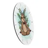 Faultier Meditation Wanduhr aus Alu Produktbild-Vorschau 6