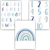 Alphabet & Zahlen Kinderposter 3er Set ABC Lernposter | Produktbild-Vorschau 1