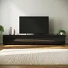 SONNI TV-Schränke Schwarz Hochglanz hängend holz 200 x 40 x Produktbild-Vorschau 2