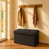 Lavička Relaxdays, úložný priestor, látka, skladateľná, Náhľad obrázku produktu 2