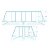 Piscina con struttura rettangolare rattan 4.04m x 2.01m x Anteprima dell’immagine prodotto 20