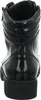 The back view of a black patent leather boot with a thick sole. Anteprima dell’immagine prodotto