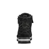 A back view of a black leather high-top sneaker. Produktbild-Vorschau