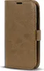 A brown leather wallet case for a smartphone is shown. Produktbild-Vorschau