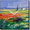 Coloray Uhr auf Leinwand 30x30 cm Wand Uhr Dekoration Produktbild-Vorschau 1