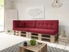 A modern living room with a pallet sofa and coffee table. Produktbild-Vorschau