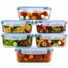 SKLENENÉ NÁDOBY NA POTRAVINY LUNCHBOX DO MIKROVLNNÝCH RÚR A Náhľad obrázku produktu 1