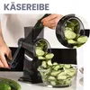 Manuelle Käsereibe ,Gemüseschneider mit 3 austauschbaren Produktbild-Vorschau 6
