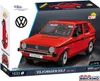 The image shows the packaging of a Cobi Volkswagen Golf building block set. Náhled obrázku produktu
