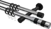 Interdeco Gardinenstange / Vorhangstange Chrom / Schwarz, Produktbild-Vorschau 1