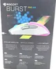 The image shows the packaging of a Roccat Burst Pro Air gaming mouse. The packaging features a prominent image of the mouse with colorful RGB lighting, along with text describing its features. Produktbild-Vorschau