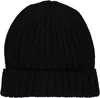 Schwarze Wintermütze aus Rippenstrick für Damen Produktbild-Vorschau 4