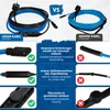 Comparison of two heating cables, highlighting the features of 'Our Cable' versus 'Other Cable'. Produktbild-Vorschau