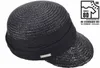 Seeberger elegante Strohborten Cap mit UV Schutz 80 in schwarz