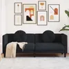 VidaXL 372647, Schwarz, 3 Sitz(e), Polyester, Polywood, Produktbild-Vorschau 9