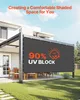 SucceBuy 90% plandeka przeciwsłoneczna (244 x 366 cm) z Podgląd zdjęcia produktu 2