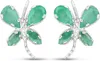 Kolczyki Vira Jewels srebrne 925 rodowane z motywem motyla Podgląd zdjęcia produktu 1