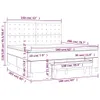 Boxspringbett mit Matratze Hellgrau 160x200 cm Stoff Produktbild-Vorschau 7