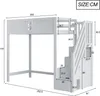 Flieks Etagenbett 90x200cm mit Stauraumtreppe, Hochbett Produktbild-Vorschau 7