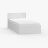 Lit d'enfant Cadre de lit Lit simple Lit 90cm blanc sans Voir les images du produit 5