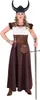 M216172-XXL braun Damen Wikinger Kleid Barbarin Gr.XXL Produktbild-Vorschau 2
