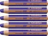 A stack of five purple and brown colored pencils. Anteprima dell’immagine prodotto
