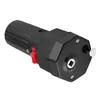 A black electric motor for a grill or barbecue, shown from a diagonal angle against a white background. Produktbild-Vorschau