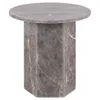 Naxos Couchtisch Beistelltisch Ø50cm Marmor braun. Produktbild-Vorschau 2