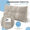 Cuscino per schienale ELONEO largo 90 cm, cuscino a cuneo Anteprima dell’immagine prodotto 3