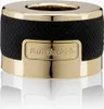 A close-up studio shot of a gold and black hair trimmer attachment. Voir les images du produit