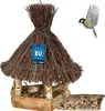 KOTARBAU® Mangiatoia Uccelli da Esterno Legno e Vimini Anteprima dell’immagine prodotto 1