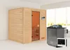 Karibu Sauna Innensauna Adelina Fronteinstieg Ofen 9 kW  Produktbild-Vorschau 2