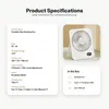 ZELURXX Tischventilator Akku 3000mAh 5 Stufen 8h Laufzeit Produktbild-Vorschau 11