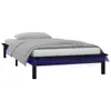 vidaXL Massivholzbett mit LEDs Schwarz 90x190 cm -  Betten Produktbild-Vorschau 4