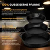 HOMELUX Gusseisenpfanne 26cm Pfanne Gusseisen Induktion Produktbild-Vorschau 5
