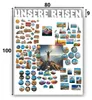 Anwicar Magnettafel Unsere Reisen - Vertikal 100x80 cm - Produktbild-Vorschau 2