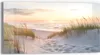 DEQORI Glasbild Echtglas 60x30 cm 'Abendruhe am Strand' Produktbild-Vorschau 1