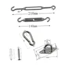 Trade-Shop Sonnensegel 6mm Zubehör Montage Set Edelstahl Produktbild-Vorschau 5
