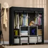 Stoffschrank 165x170x45 cm mit Kleiderstange Faltschrank Produktbild-Vorschau 8