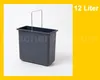 Hailo Inneneimer 1049479 grau 12 L 316 x 154 x 287 mm mit Produktbild-Vorschau 7