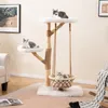 GOPLUS Kratzbaum Holz, 123 cm Katzenbaum mit Hängeschaukel, Produktbild-Vorschau 1
