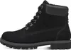 A single black boot shown from the side against a white background. Produktbild-Vorschau