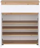 Schuhschrank MALEA Weiß mit 2 grifflosen Drehtüren und 1 Produktbild-Vorschau 6