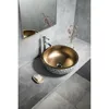 Lavabo da appoggio in Vetroceramica, 41X15 cm, rame/blu, Anteprima dell’immagine prodotto 4
