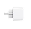 A white electrical plug adapter is shown against a white background. Anteprima dell’immagine prodotto