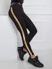 Rue Paris Sport-Leggings für Frauen Gharm schwarzes gold S Produktbild-Vorschau 3