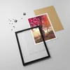 Gerahmtes Poster - Schwarzer Rahmen - Baum Natur Wiese - Produktbild-Vorschau 4
